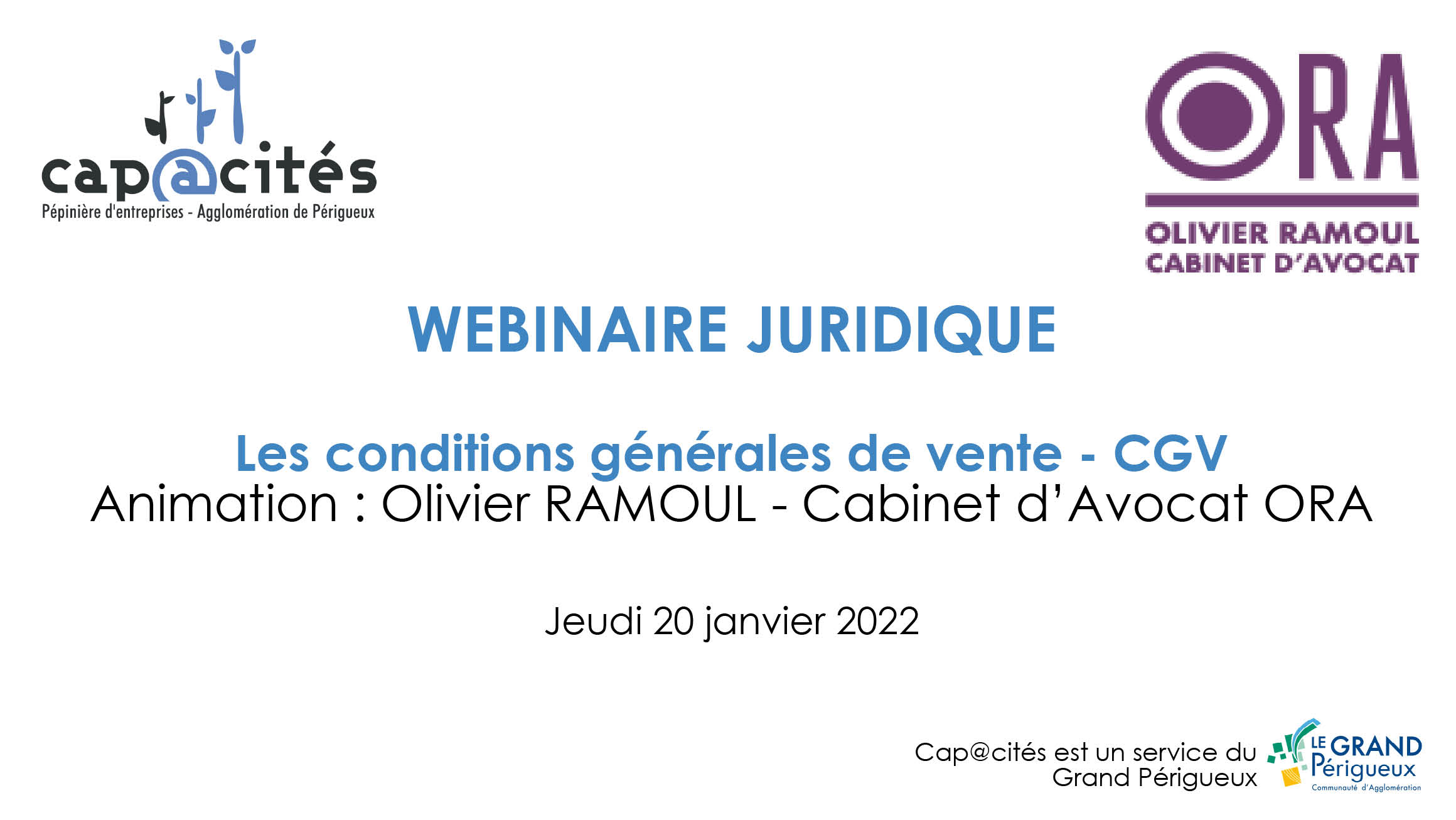 Webinaire maitriser les Conditions Générales de Vente - CGV